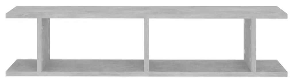 2 db betonszürke forgácslap fali polc 90 x 18 x 20 cm