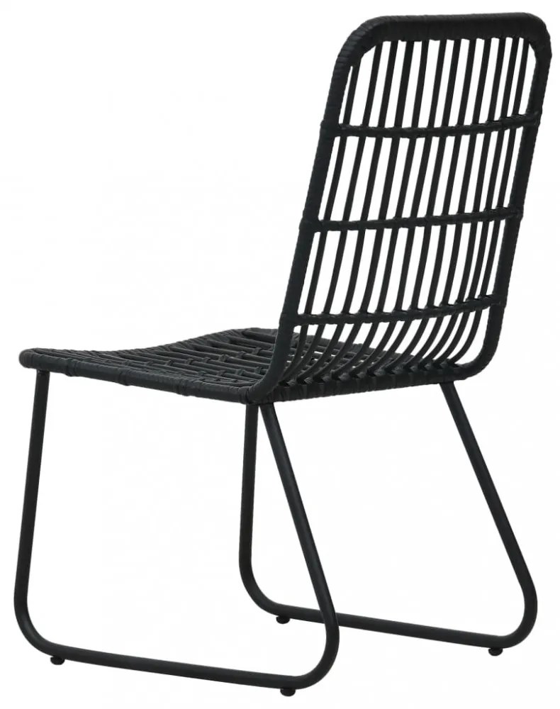 3 részes polyrattan és üveg kültéri étkezőgarnitúra