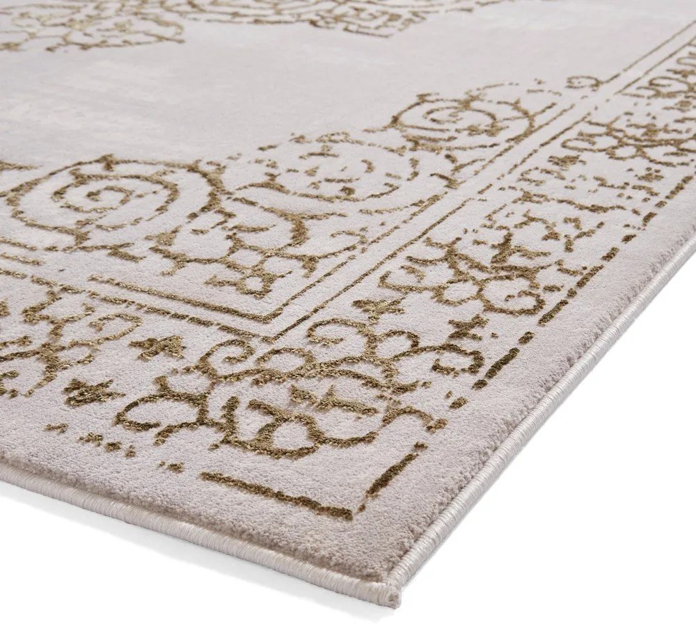 Világosszürke-aranyszínű szőnyeg 120x170 cm Artemis – Think Rugs