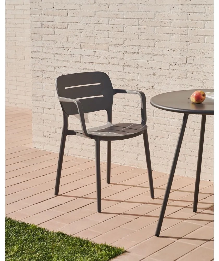 Szürke műanyag kerti szék Morella – Kave Home
