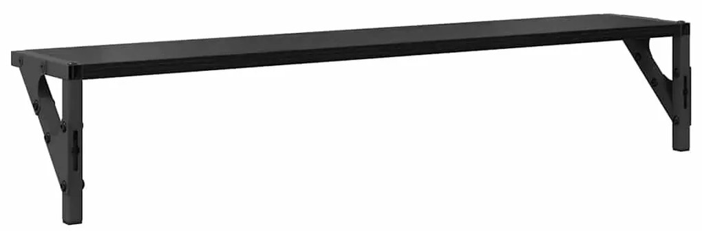 vidaXL Falpolcok 2 pcs Fekete tölgy 80 x 15 x 15,5 cm Faanyag