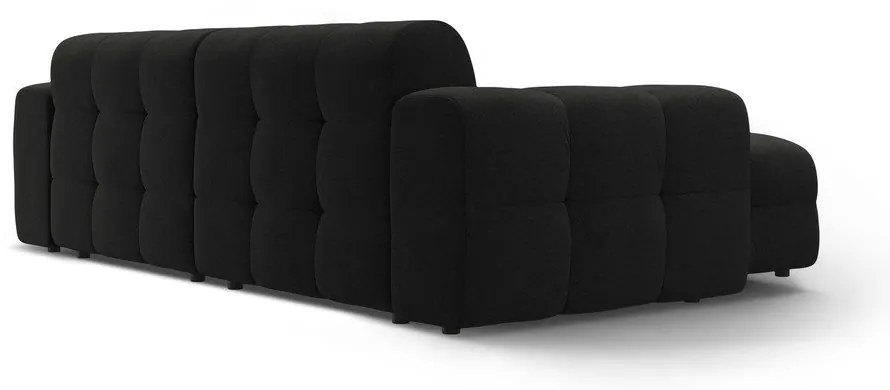 Fekete sarokkanapé (bal oldali-heverő résszel) Kendal – Micadoni