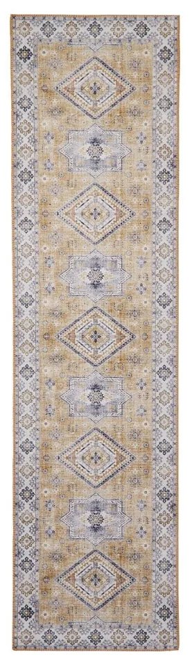 Szürke-bézs futószőnyeg 60x225 cm Topaz – Think Rugs