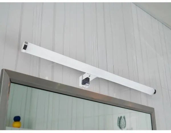 LED fürdőszobai tükörvilágítás, 12W/230V, 59,5 cm, IP44, fényes króm