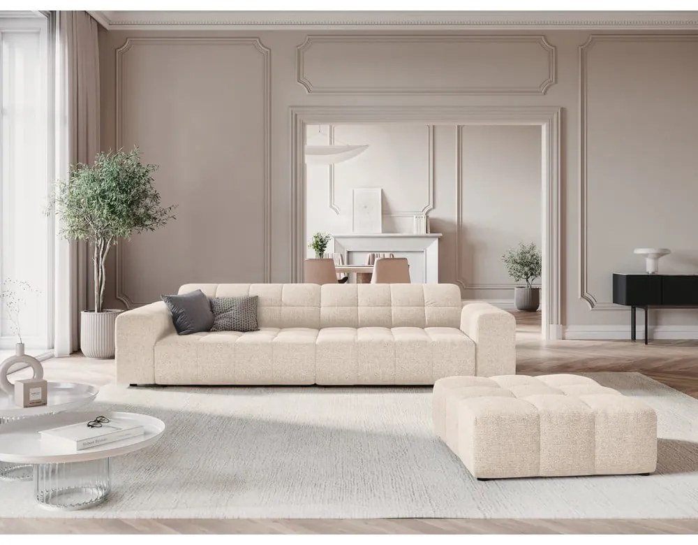 Krémszínű kanapé 244 cm Chicago – Cosmopolitan Design