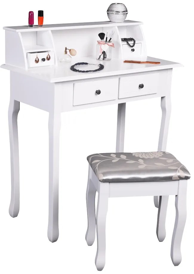 Dekoratív asztal székkel RODES NEW, fehér