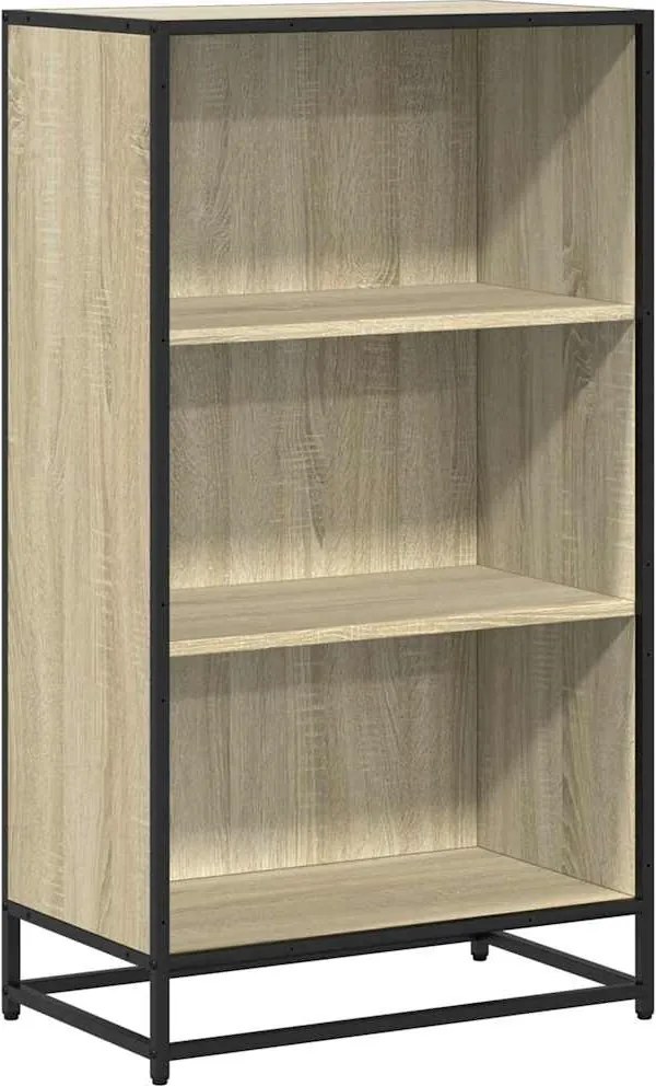 vidaXL sonoma tölgyszínű szerelt fa könyvszekrény 60x35x107,5 cm