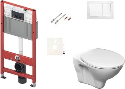 Fali WC szett TECE előtétfalas szereléshez + Ceramia S-Line Pro WC SIKOTSD0