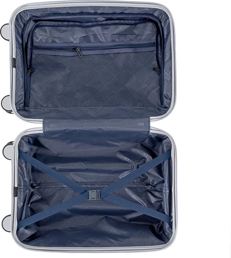 TraveLux Voyager kabinbőrönd keményfedeles 55x40x20 cm szürke