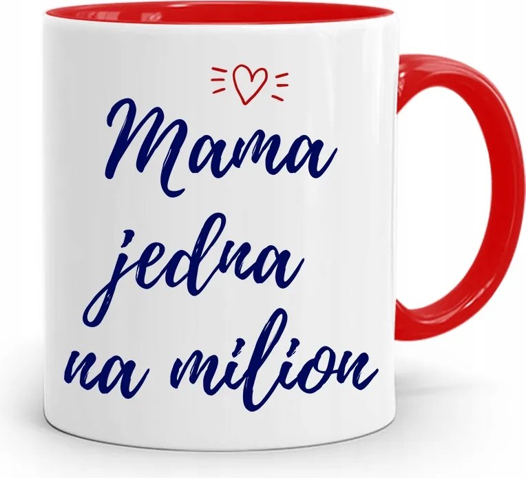 Piros Bögre Anyukáknak Millióból, fényképes nyomattal