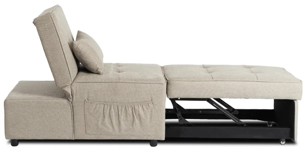 Ágyazható Fotel Bézs Színben. IBERIS 67 cm