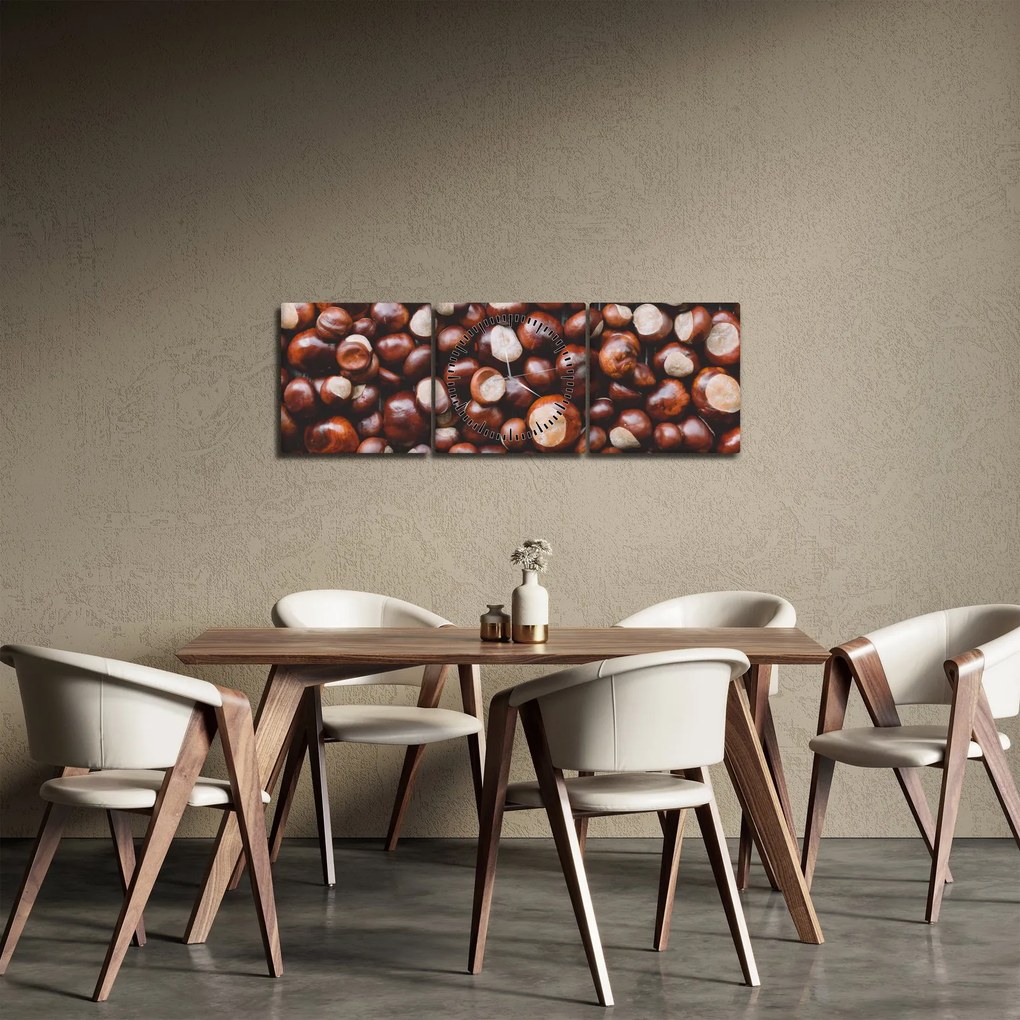 Kép - Érett gesztenye (órával) (90x30 cm)