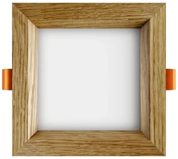 APLED - LED Lámpa SQUARE WOODLINE LED/6W/230V 3000K 12x12 cm tölgy tömör fa