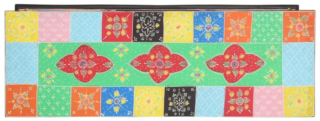 TV Szekrény Színes 100x35x50 cm Masszív Mangófa