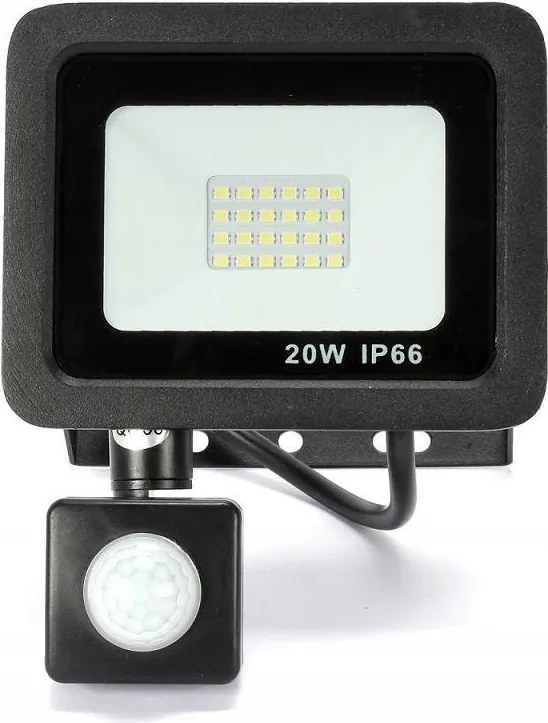 DOMENOLED 22 HALOGEN Kültéri Reflektor Fekete LED IP65