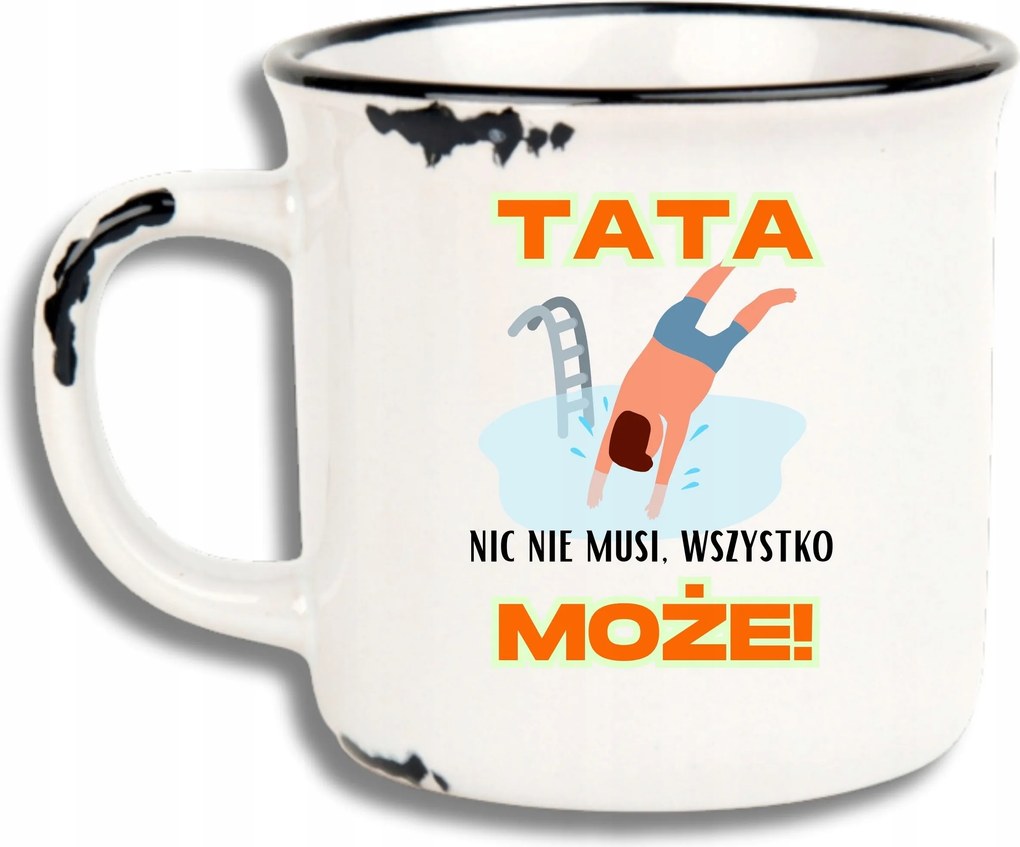 Bögre Fehér Retro Vicces Ajándék Apák Napja Apa Nem Kell Semmi