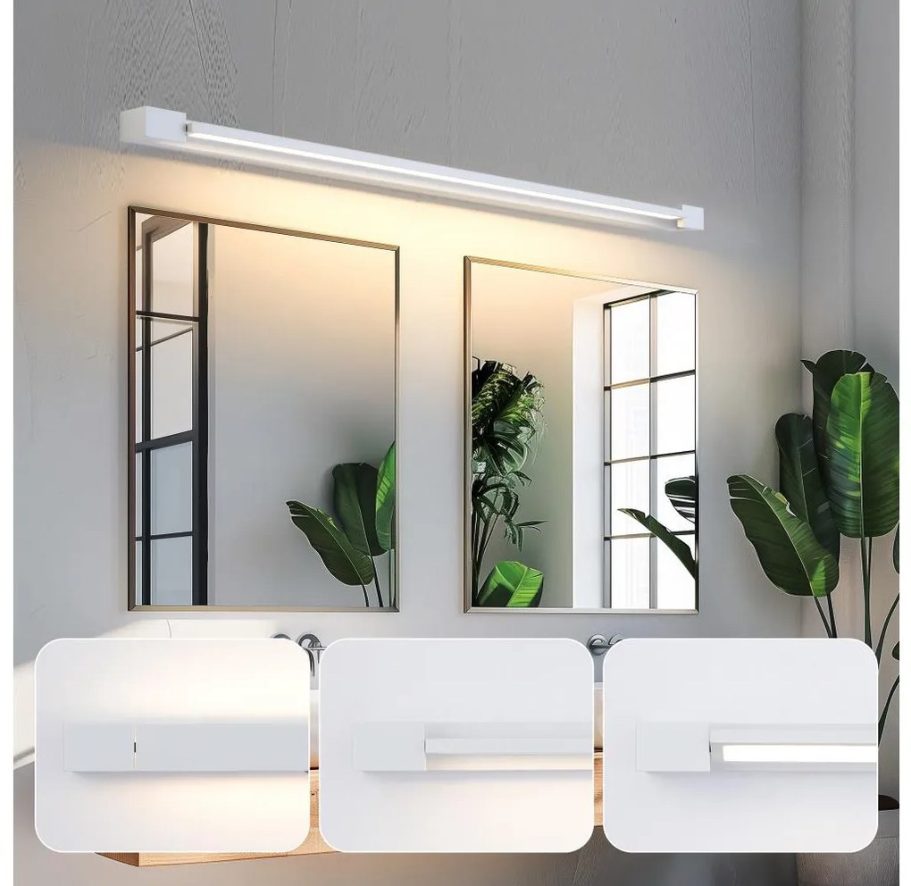 Brilagi-LED Fürdőszobai tükörvilágítás AQUA LINE LED/36W/230V 120 cm IP44 fehér