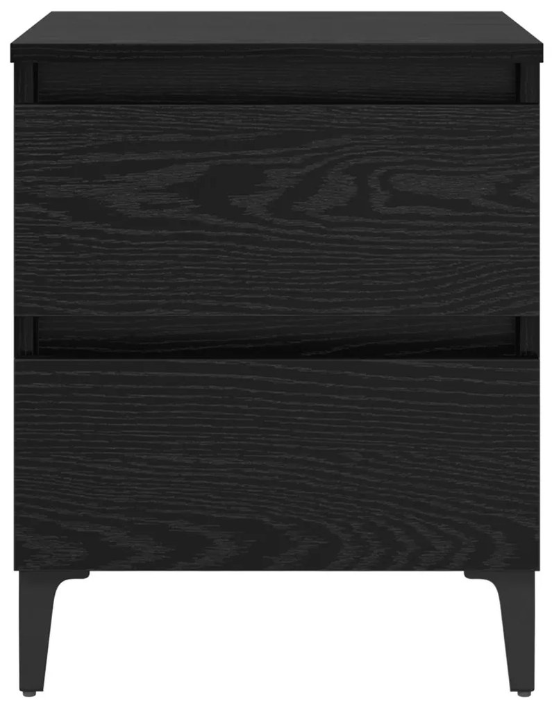Éjjeliszekrény Musta tammi 40 x 35 x 50 cm Faanyag