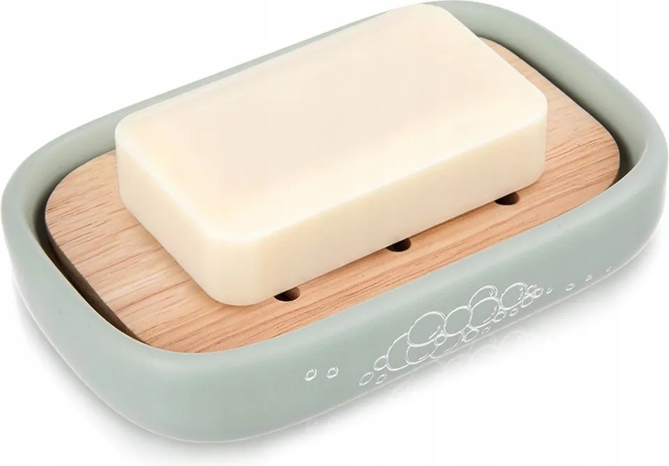 Szappantartó Alátét bambusz fürdőszobai szappantartó állvány