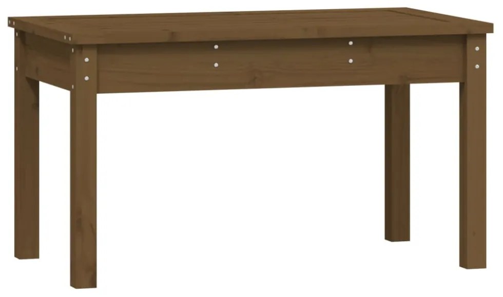 mézbarna tömör fenyőfa kerti pad 80 x 44 x 45 cm