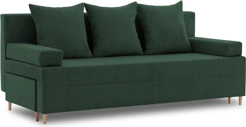 Fireze kanapé, kordbársony, zöld