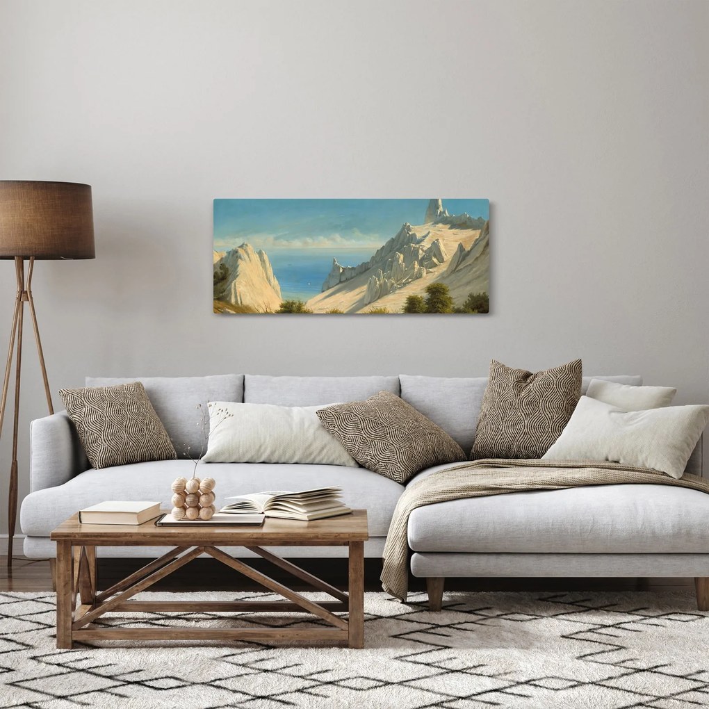 Kép - Georg Emil Libert, View of Sommerspiret, the Cliffs of Møn, reprodukciók (120x50 cm)
