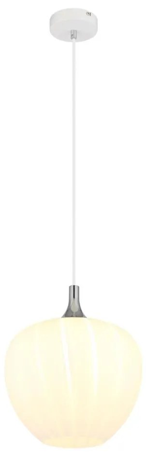 Globo 15548H1W - Csillár zsinóron MAXY 1xE27/60W/230V átm. 29 cm fehér