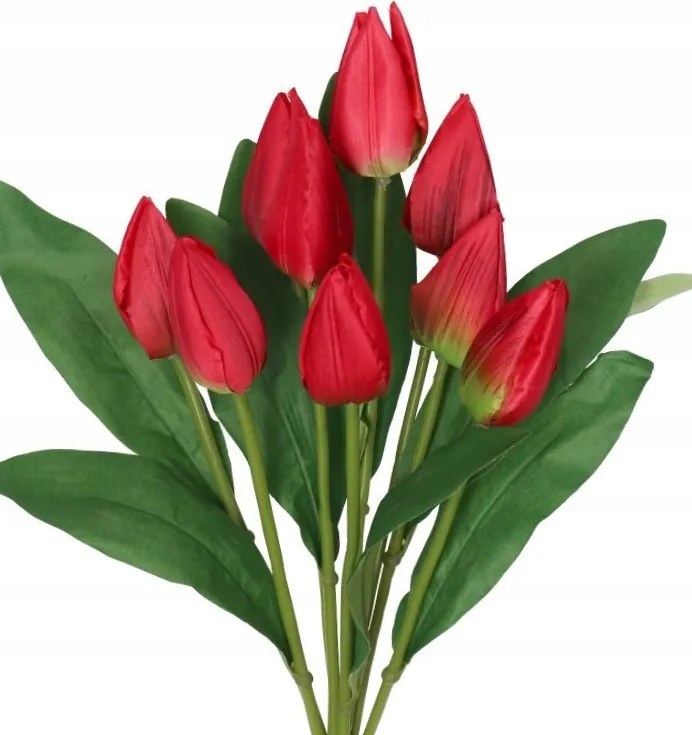Tulipán Csokor Tulipán Művirág 45CM 9DB