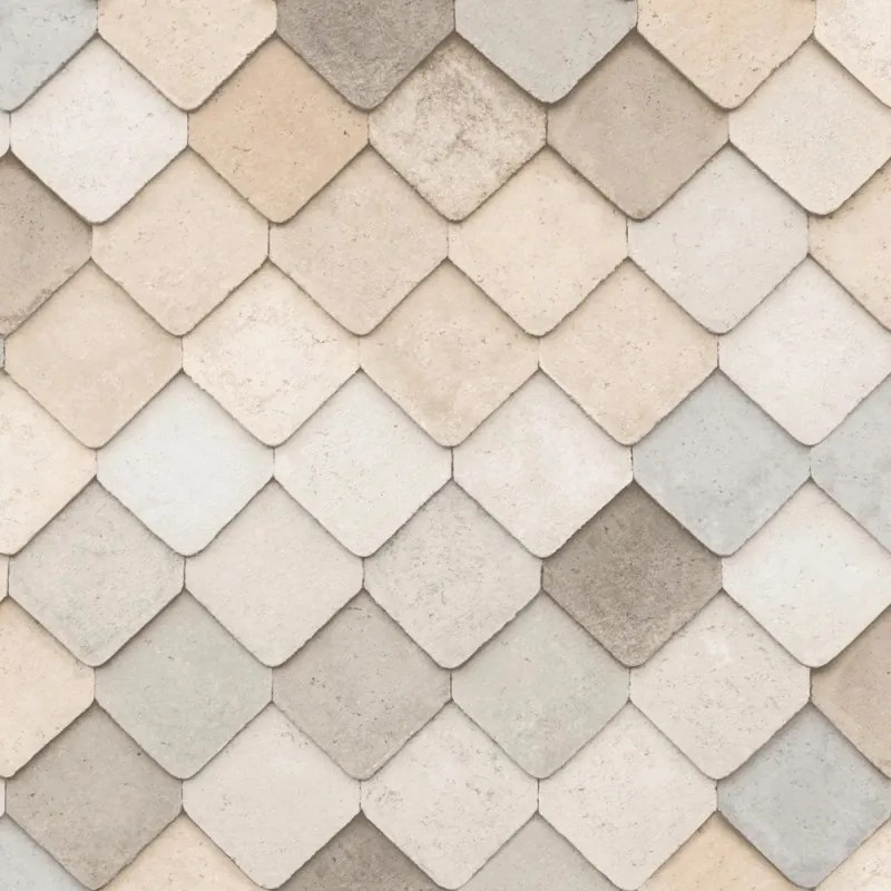Fali tapéta modern mintás beton csempe tetőcserép flizelin