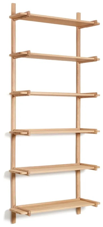 Natúr színű tölgyfa moduláris polcrendszer 90x202 cm Sitra – Kave Home