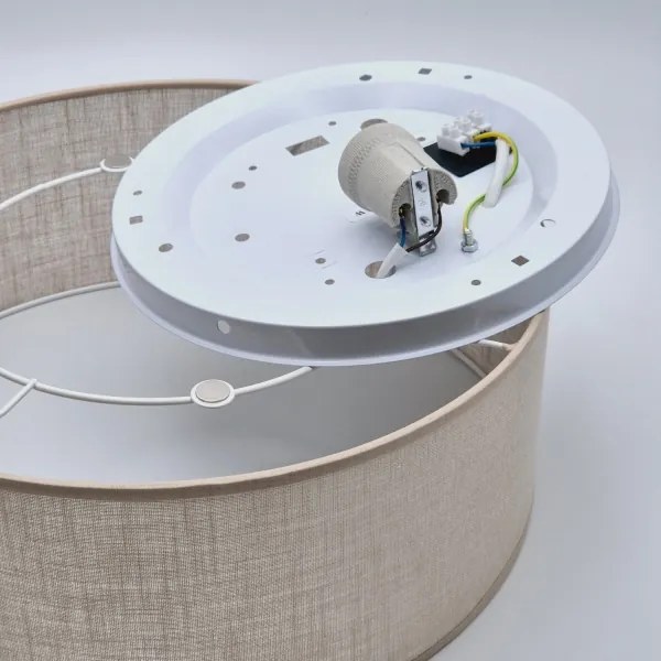 Mennyezeti lámpa SIRJA 1xE27/60W/230V á. 35 cm bézs