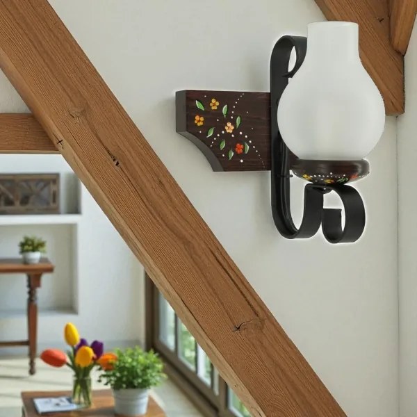 Brilagi - Fali lámpa QUEEN 1xE14/40W/230V bükk/wenge