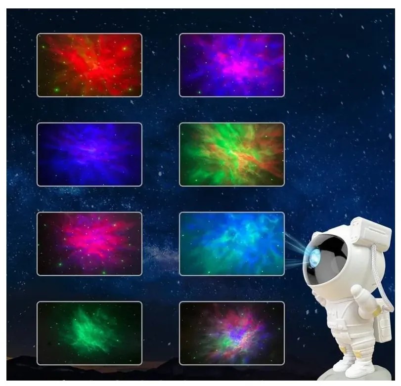 Izoxis Űrhajós csillag projektor távirányítóval