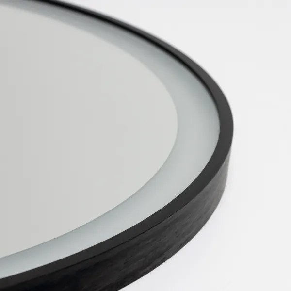 Brilagi-LED dimmelhető, páramentesítő fűtéssel ellátott tükör LED háttérvilágítással ALU PRO LED/18W/230V Ø 60 cm IP44 fekete