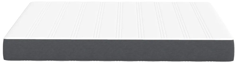 Zsebbetétes Ágymatrac Sötétszürke Közepes 140x190x20 cm Szövet
