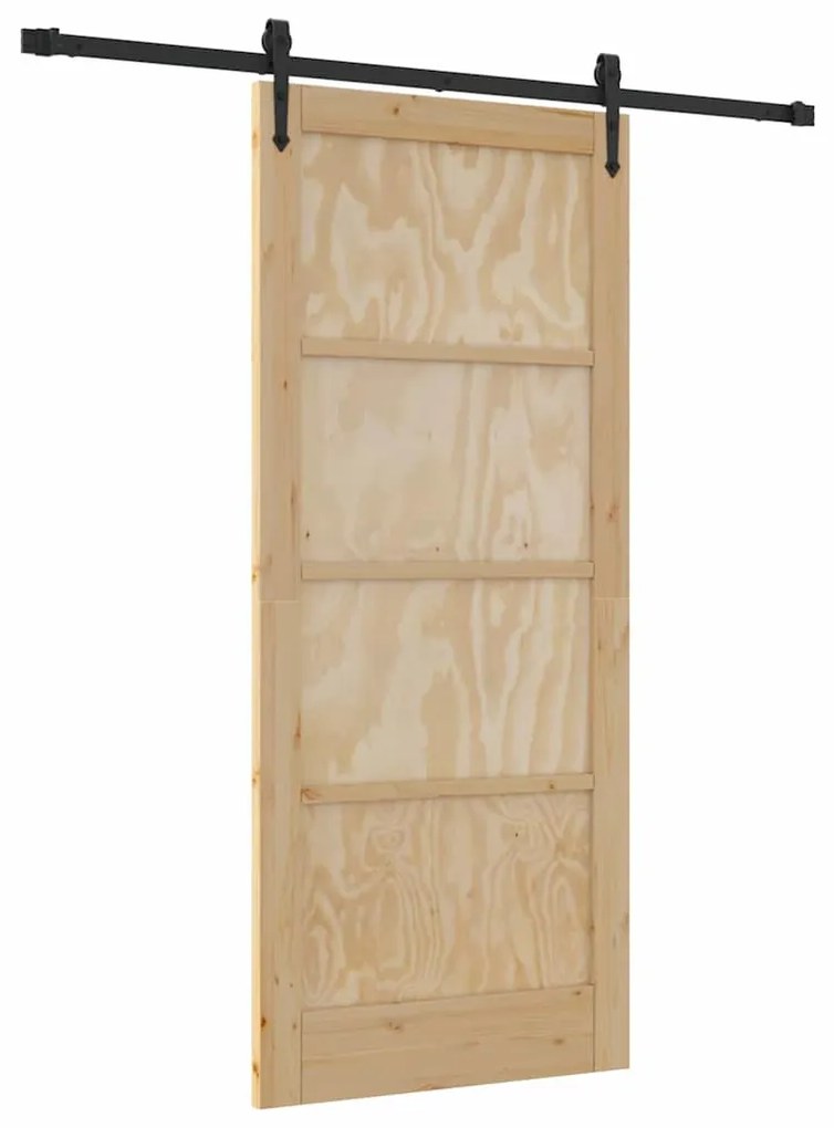 Csúszó ajtó Egyéb ORKDAL Természetes és fekete 86 x 198.5 cm