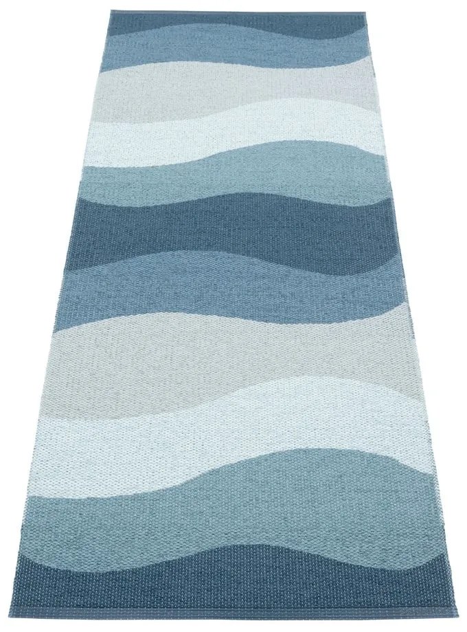 Kék kültéri-beltéri futószőnyeg 70x200 cm Urvi Water – Pappelina