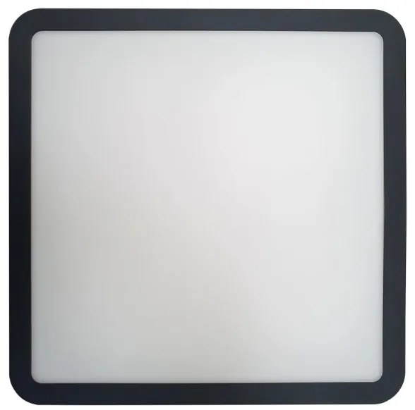 LED Fürdőszobai mennyezeti lámpa érzékelővel ELLÉ LED/24W/230V 26x26 cm IP54 antracit