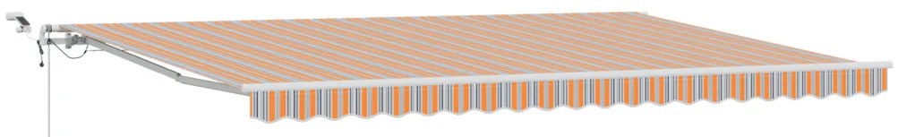 automatikus behúzható napellenző LED színes csíkkal 500x300 cm