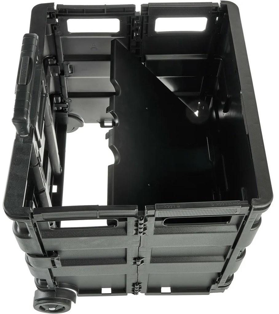 Keeeper Összecsukható bevásárlókocsi Olli 65 l Black, 65 l