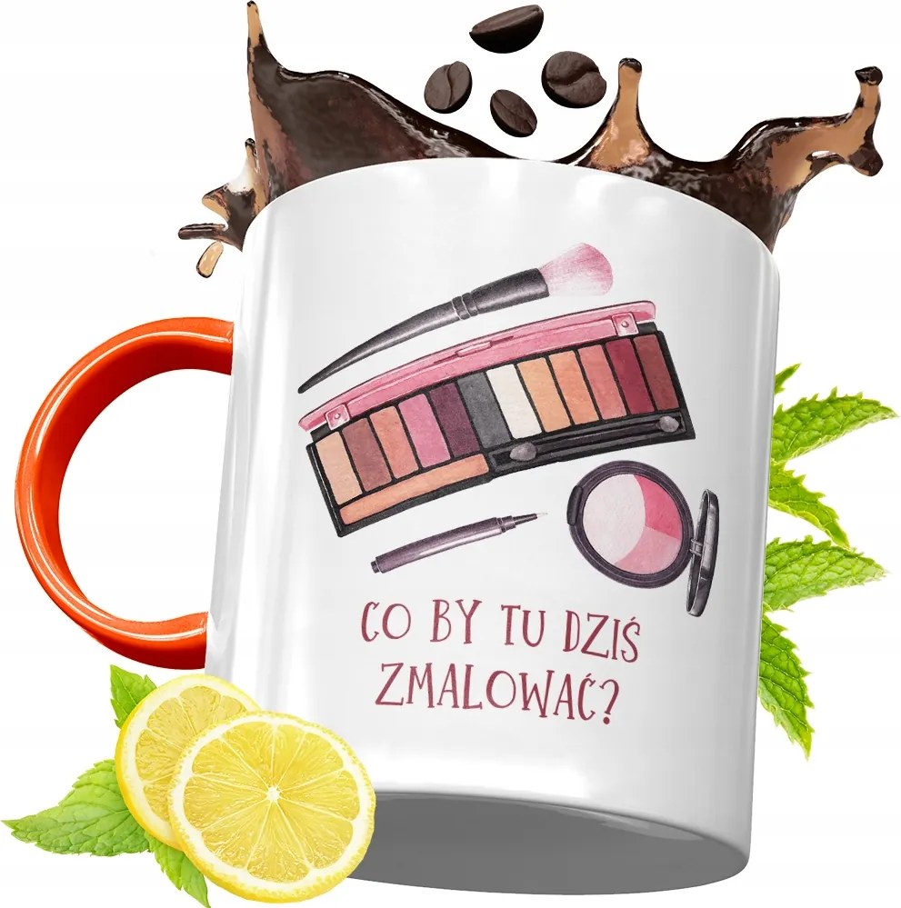 Narancssárga Bögre Kozmetikusnak Ajándék fényképes nyomattal