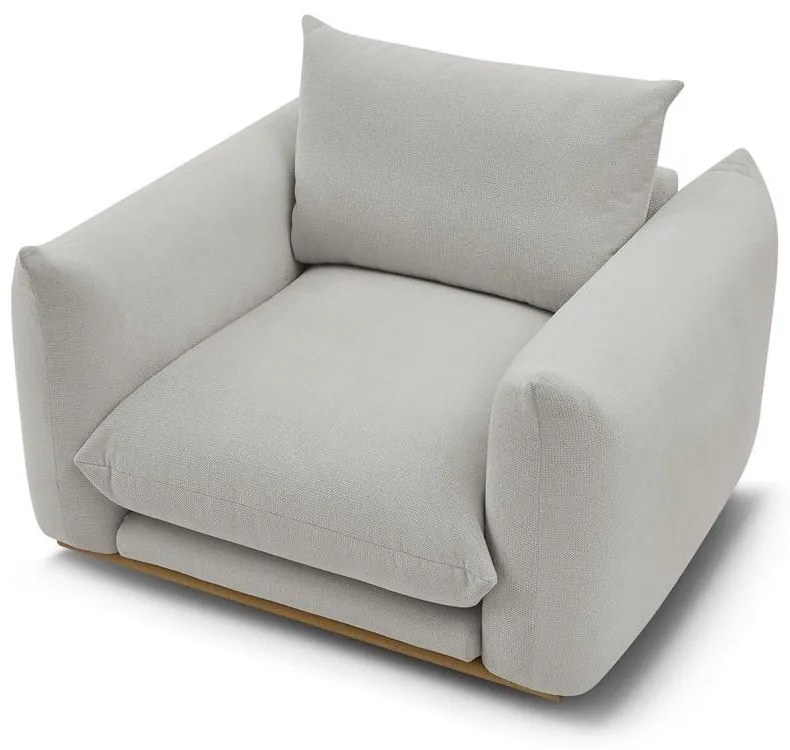 Világosszürke fotel Ernest – Bobochic Paris