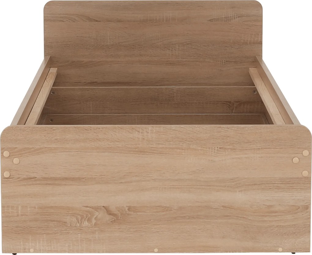 Egyszemélyes ágy 1S/90, sonoma tölgyfa, TEYO