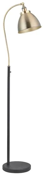 Endon 98748 - Állólámpa FRANKLIN 1xE27/10W/230V sárgaréz/fekete