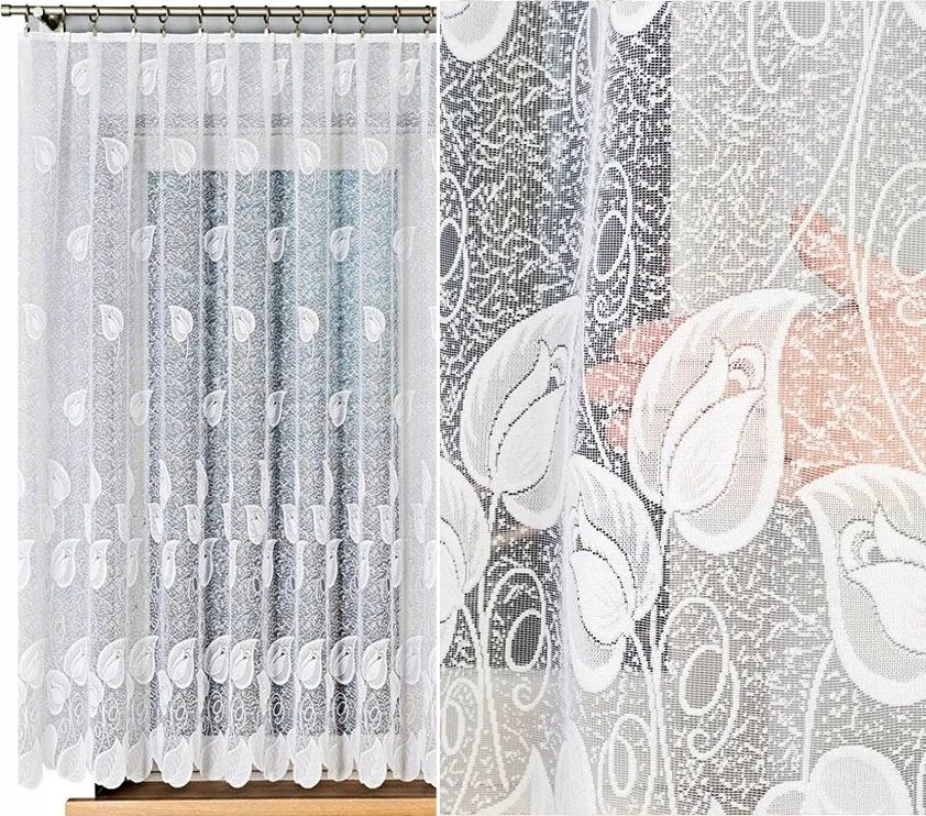 Nora jacquard mintás függöny, 023097, 400x160cm egyenes (kész) szegéllyel