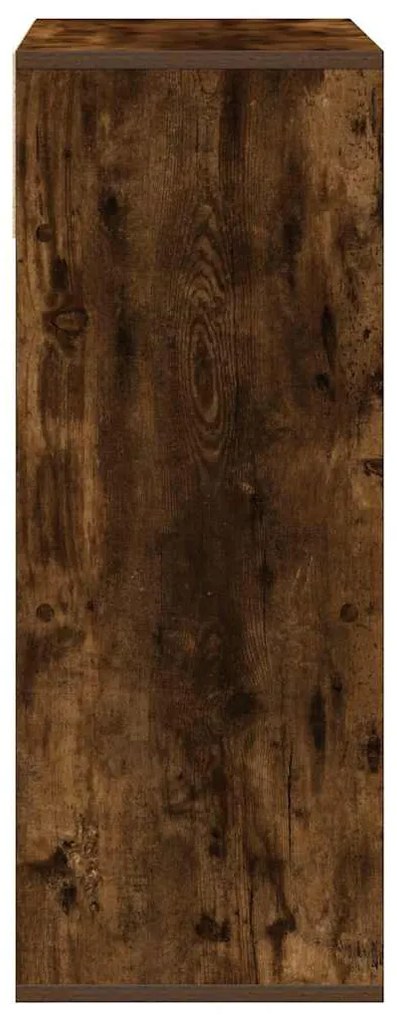könyvszekrény füstös tölgy 66x31x80 cm szerelt fa