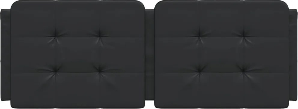 fekete műbőr fejtámla párna Zadar 140 cm