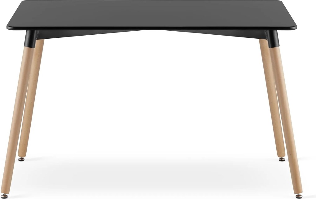 AKCIÓ Fekete étkezőasztal ADRIA 120x80 cm II. osztályú