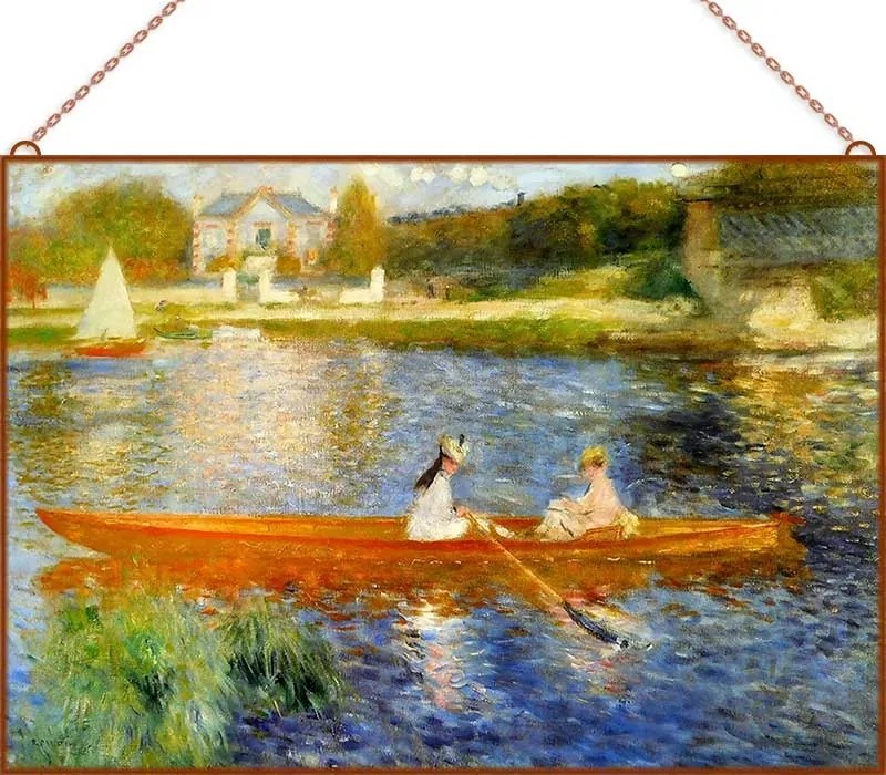 Pierre-Auguste Renoir-La Yole üvegkép, falikép