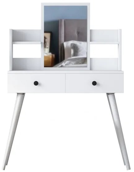Öltözködő asztal 111,8x97,8 cm fehér